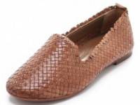 H by Hudson Pyrenees Woven Leather Flats