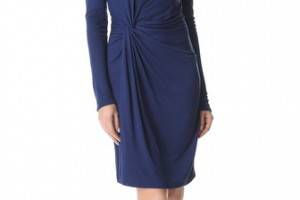 Halston Heritage Asymmetrical Twist Dress