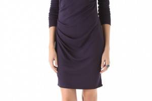 Halston Heritage Draped Sheath Dress