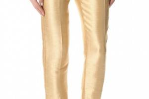 Halston Heritage Dupioni Cropped Pants