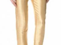 Halston Heritage Dupioni Cropped Pants