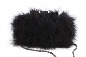 Halston Heritage Feather Oblong Minaudiere