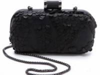 Halston Heritage Leather Petal Minaudiere