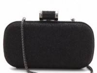 Halston Heritage Pebbled Oblong Minaudiere