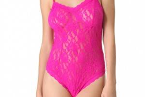 Hanky Panky Signature Lace Keyhole Thong Teddy