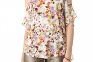 Haute Hippie Cold Shoulder Top