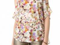 Haute Hippie Cold Shoulder Top