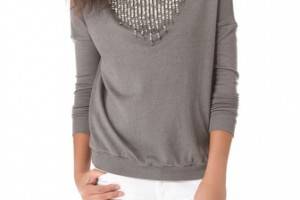 Haute Hippie Embellished Sweater