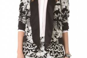 Haute Hippie Floral Embroidered Jacket