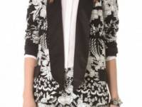 Haute Hippie Floral Embroidered Jacket