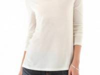Haute Hippie Keyhole Cowl Tee with Long Sleeves