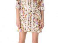 Haute Hippie Pleated Shirtdress