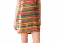 Haute Hippie Sequin Striped Tank Dress