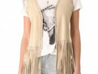 Haute Hippie Suede Vest