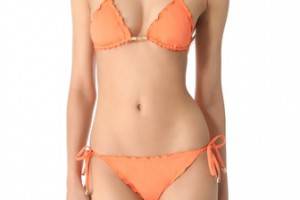 Heidi Klein Brights Reversible Triangle Bikini Top