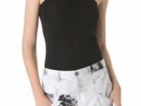 HELMUT Helmut Lang Asymmetrical Low Neck Tank