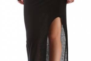 HELMUT Helmut Lang Kinetic Side Slit Maxi Skirt