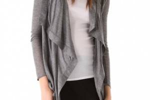 HELMUT Helmut Lang Voltage Draped Rib Cardigan