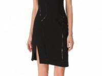 Helmut Lang Piped Wool Dress