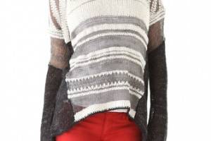 Helmut Lang Textured Melange Sweater