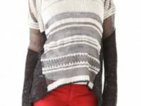 Helmut Lang Textured Melange Sweater