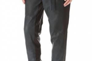 Helmut Lang Two Tone Leather Pants