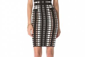 Herve Leger Above the Knee Dress