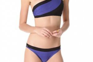 Herve Leger One Shoulder Bikini