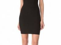 Herve Leger Signature Essentials V Neck Dress