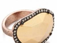 House of Harlow 1960 Horizontal Sahara Sand Ring