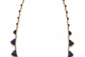 House of Harlow 1960 Navy Pyramid Necklace