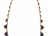 House of Harlow 1960 Navy Pyramid Necklace