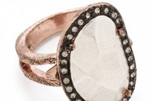 House of Harlow 1960 Vertical Sahara Sand Ring