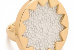 House of Harlow 1960 White Sand Medium Sunburst Ring