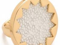 House of Harlow 1960 White Sand Medium Sunburst Ring