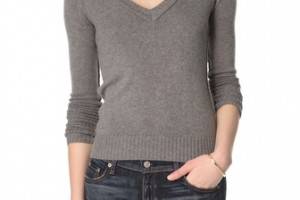 Inhabit V Neck Cashmere Sweater