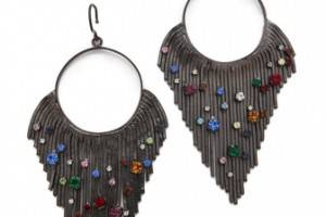 Iosselliani Circular Fringe Earrings