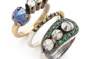 Iosselliani Fused Stone Ring Set