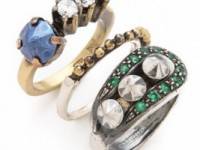 Iosselliani Fused Stone Ring Set