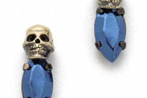 Iosselliani Fused Stone Skull Studs