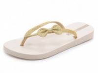 Ipanema Glitter Bow Flip Flops