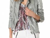 IRO Longina Sequin Moto Jacket