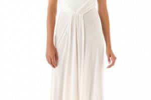 ISSA Cap Sleeve Open Back Gown