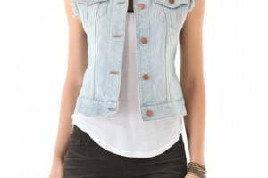 J Brand Deconstructed Denim Vest