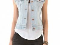 J Brand Deconstructed Denim Vest