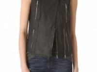 J Brand Ready-to-Wear Renee Leather Vest Jacket
