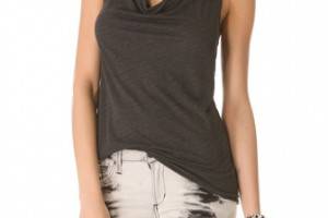 James Perse Cowl Racer Back Tank