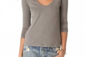 James Perse Long Sleeve Casual Tee