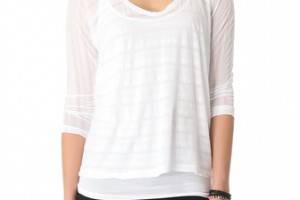 James Perse Shadow Stripe Dolman Top