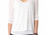 James Perse Shadow Stripe Dolman Top